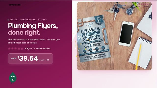 Plumbing Flyers product video