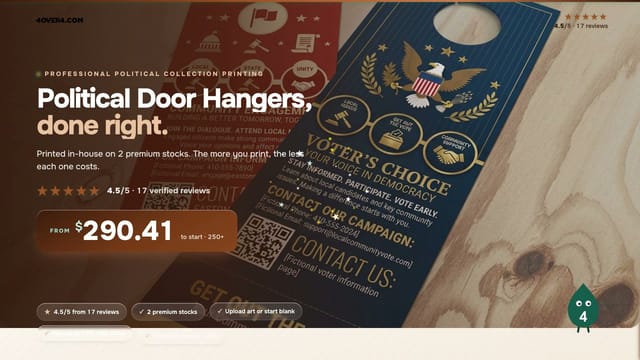 Political Door Hangers product video