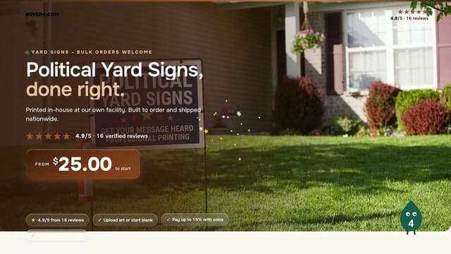 Political Yard Signs product video