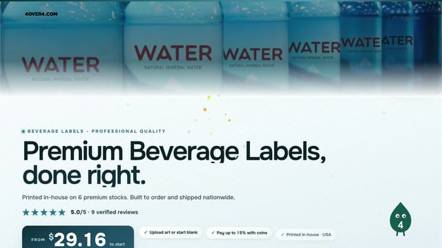 Premium Beverage Labels product video