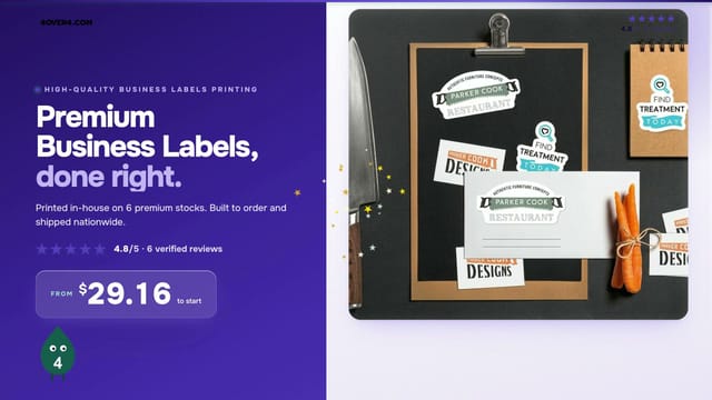 Premium Business Labels product video
