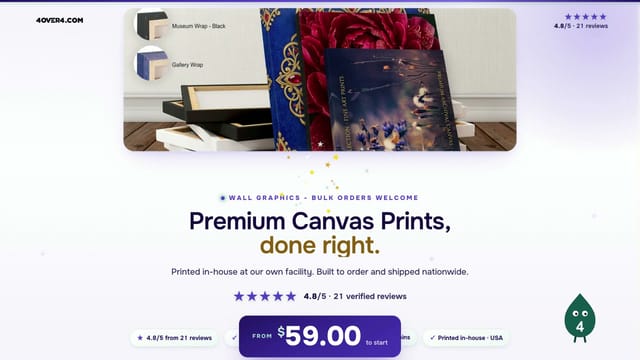 Premium Canvas Prints product video