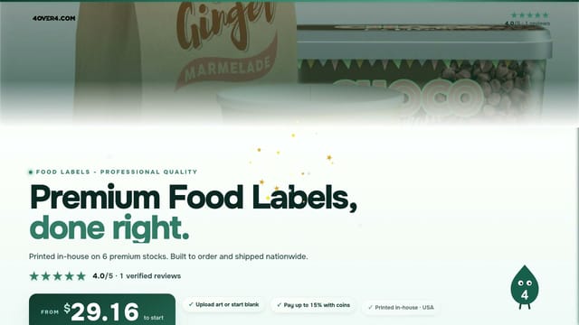 Premium Food Labels product video