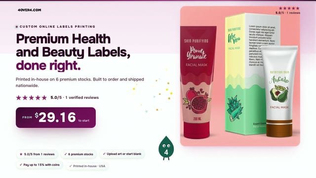 Premium Health and Beauty Labels product video
