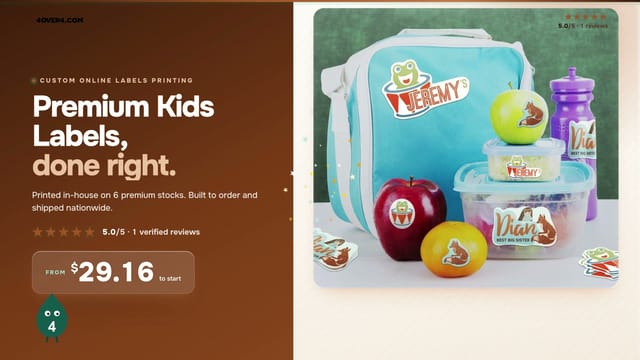 Premium Kids Labels product video