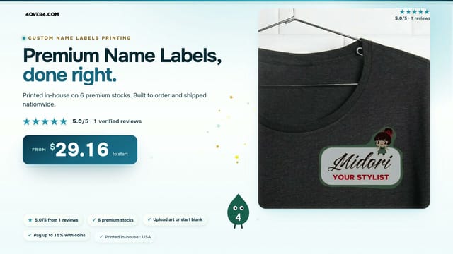 Premium Name Labels product video