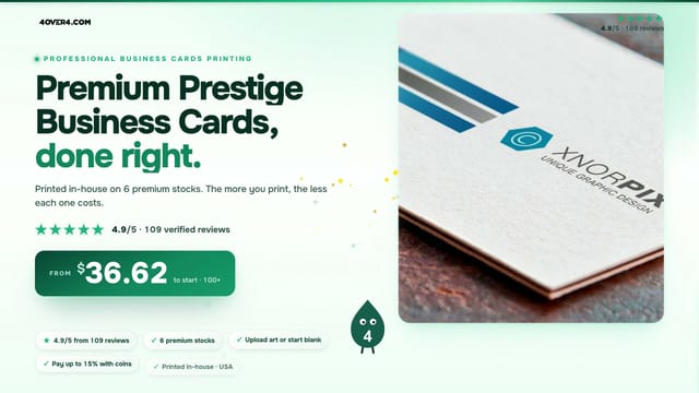 Premium Prestige Business Cards product video