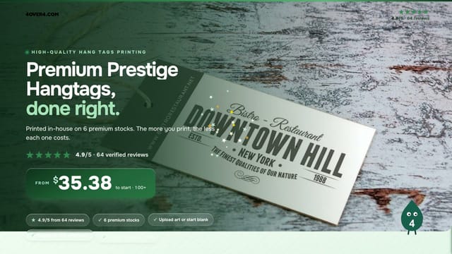 Premium Prestige Hangtags product video