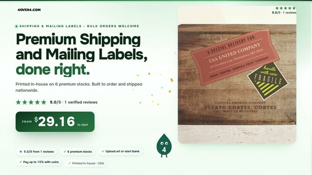 Premium Shipping and Mailing Labels product video