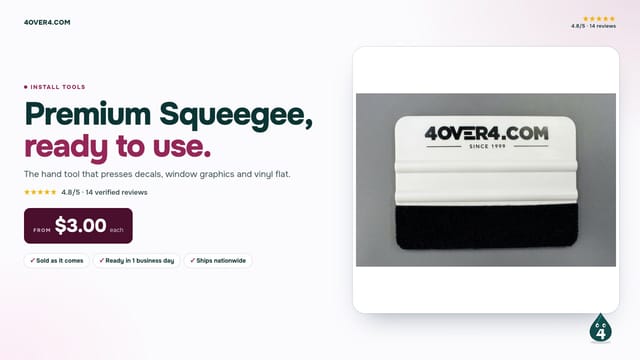 Premium Squeegee product video