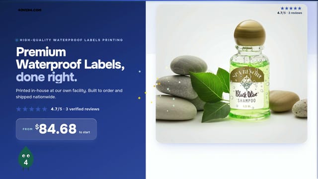 Premium Waterproof Labels product video