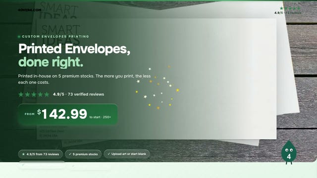 Printed Envelopes product video