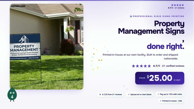 Property Management Signs product video