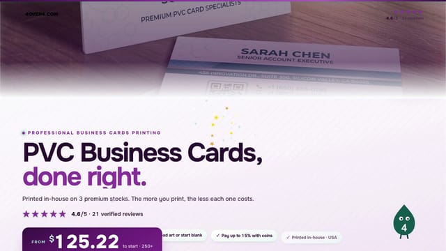 PVC Business Cards product video