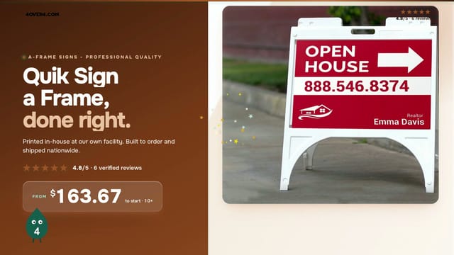 Quik Sign a Frame product video
