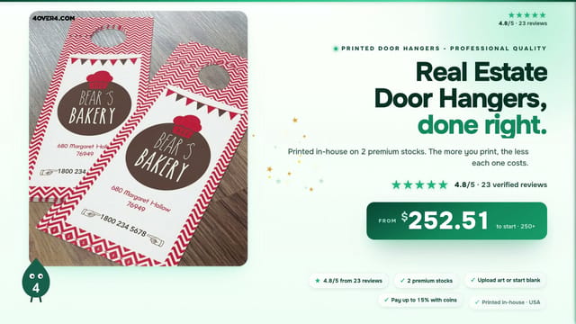 Real Estate Door Hangers product video