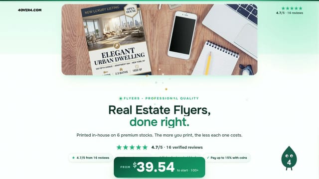 Real Estate Flyers product video