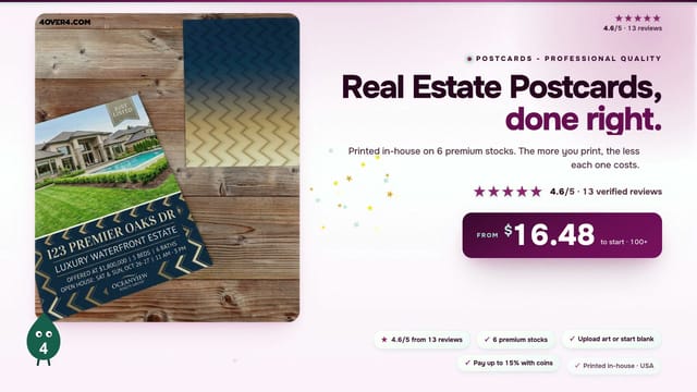 Real Estate Postcards product video
