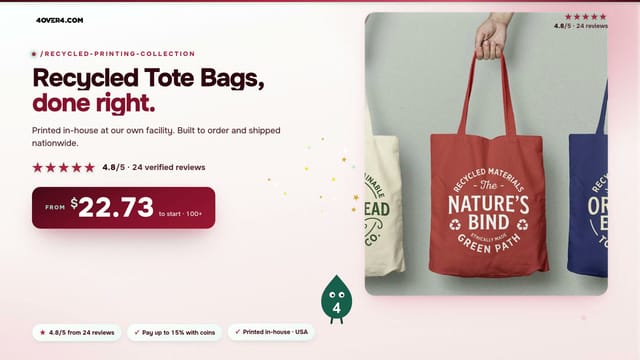 Recycled Tote Bags product video