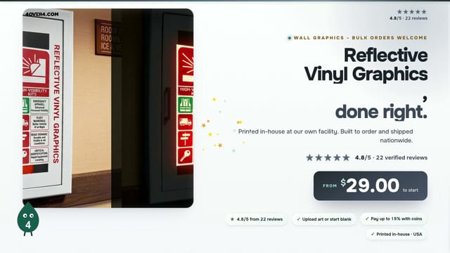 Reflective Vinyl Graphics product video