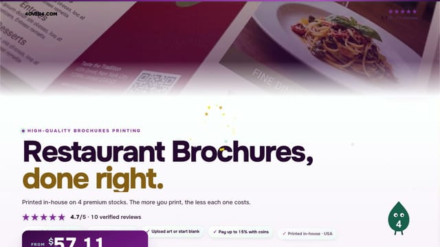 Restaurant Brochures product video