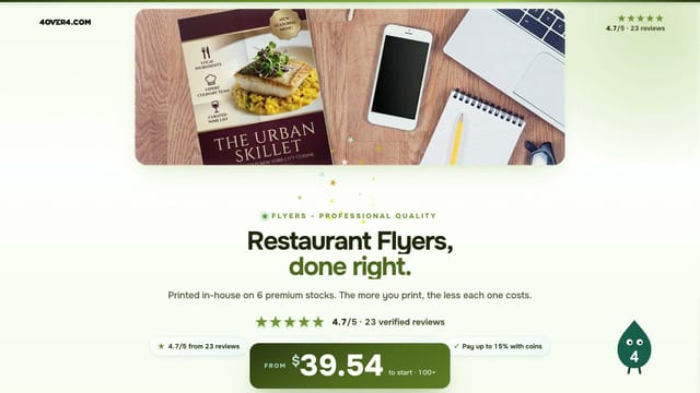 Restaurant Flyers product video