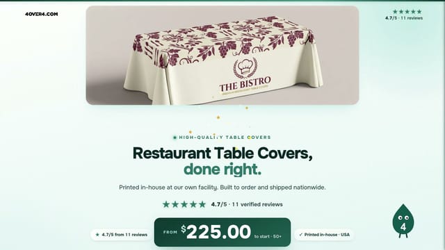 Restaurant Table Covers product video