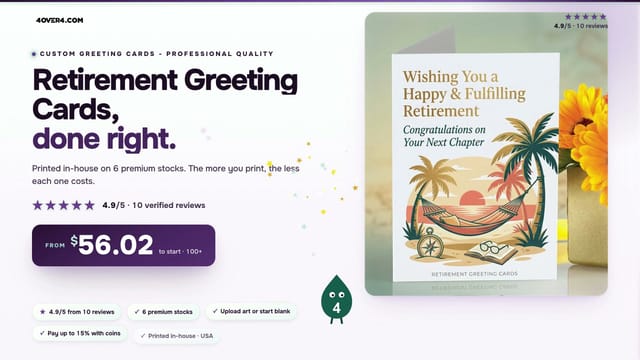 Retirement Greeting Cards product video