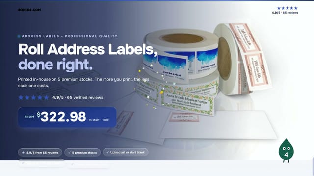 Roll Address Labels product video