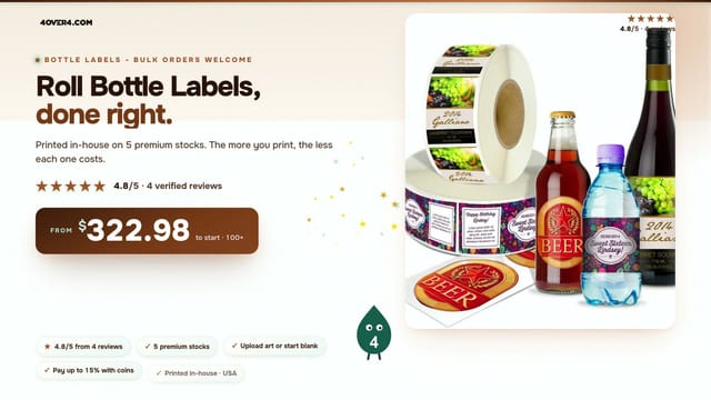 Roll Bottle Labels product video