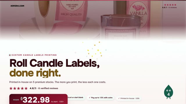 Roll Candle Labels product video