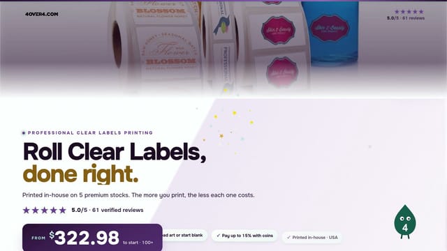Roll Clear Labels product video