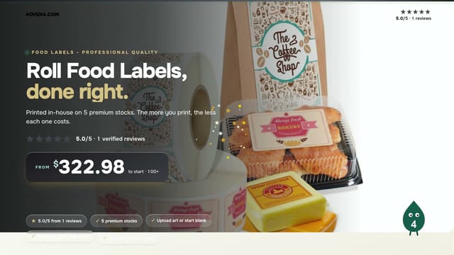 Roll Food Labels product video