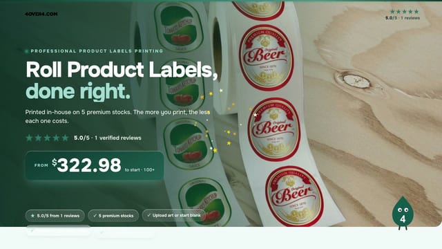 Roll Product Labels product video