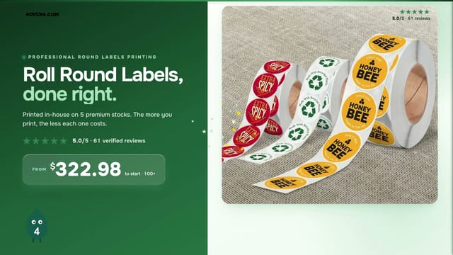 Roll Round Labels product video