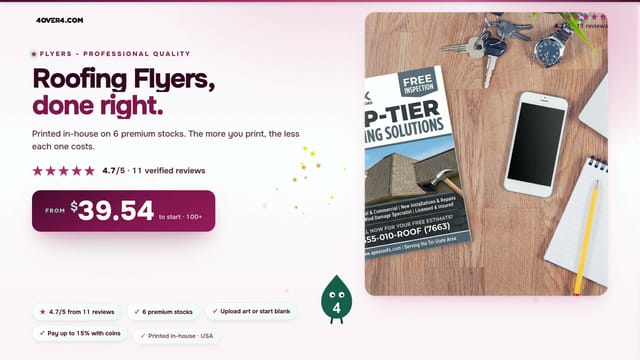 Roofing Flyers product video
