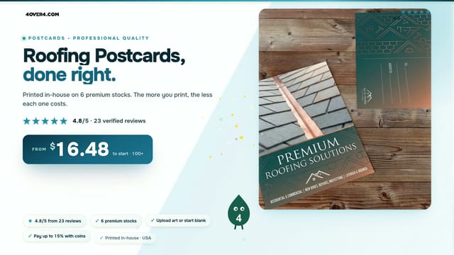 Roofing Postcards product video