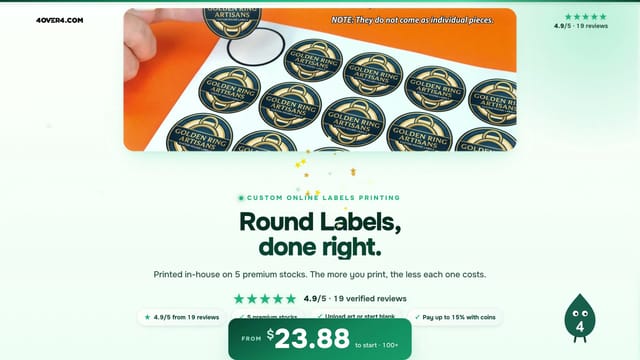 Round Labels product video