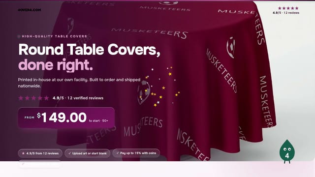 Round Table Covers product video