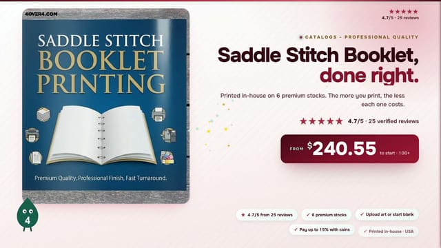 Saddle Stitch Booklet product video