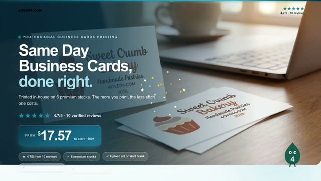 Same Day Business Cards product video