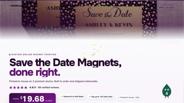 Save the Date Magnets product video