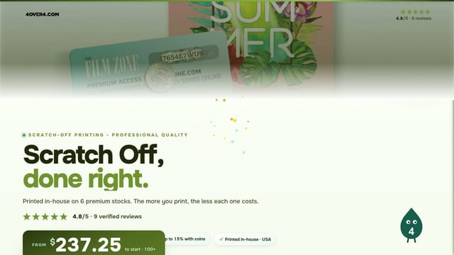 Scratch Off product video