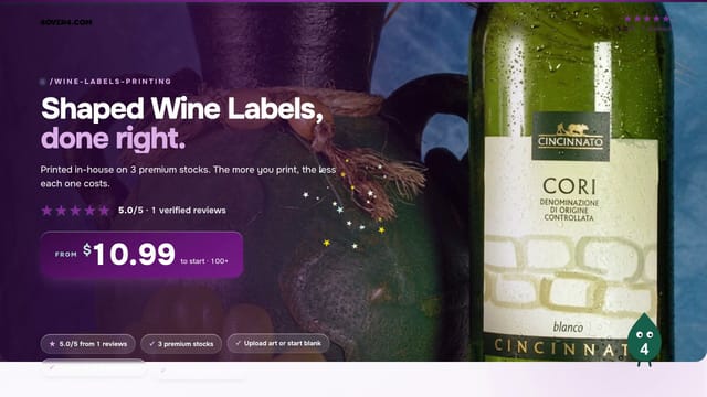 Shaped Wine Labels product video
