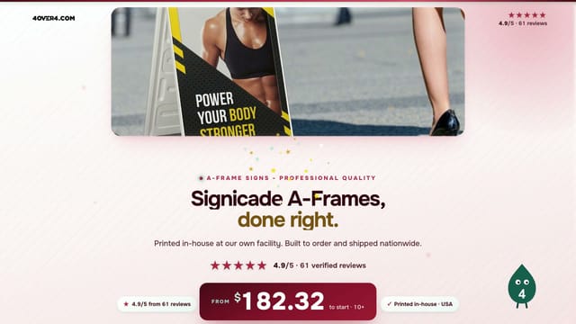 Signicade A-Frames product video
