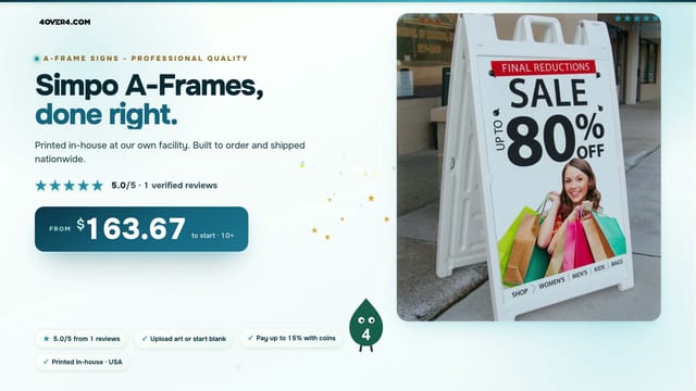 Simpo A-Frame product video