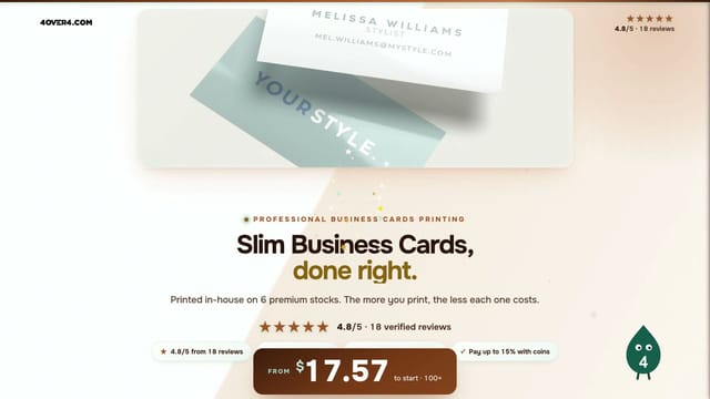 Slim Business Cards product video