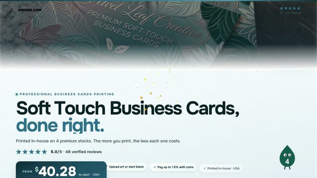 Soft Touch Business Cards product video