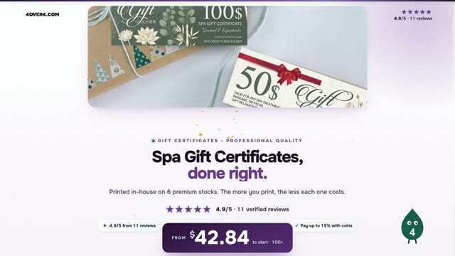 Spa Gift Certificates product video
