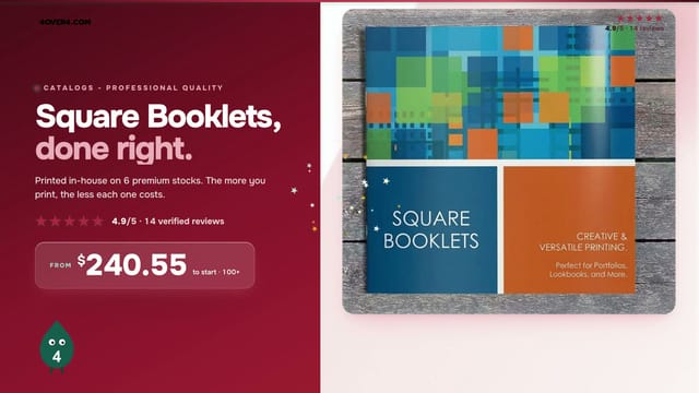 Square Booklets product video